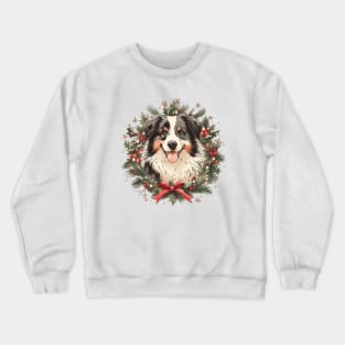 Festive Border Collie Dog Crewneck Sweatshirt